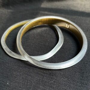 Alexis Bittar Silver and Gold Modern Bracelets